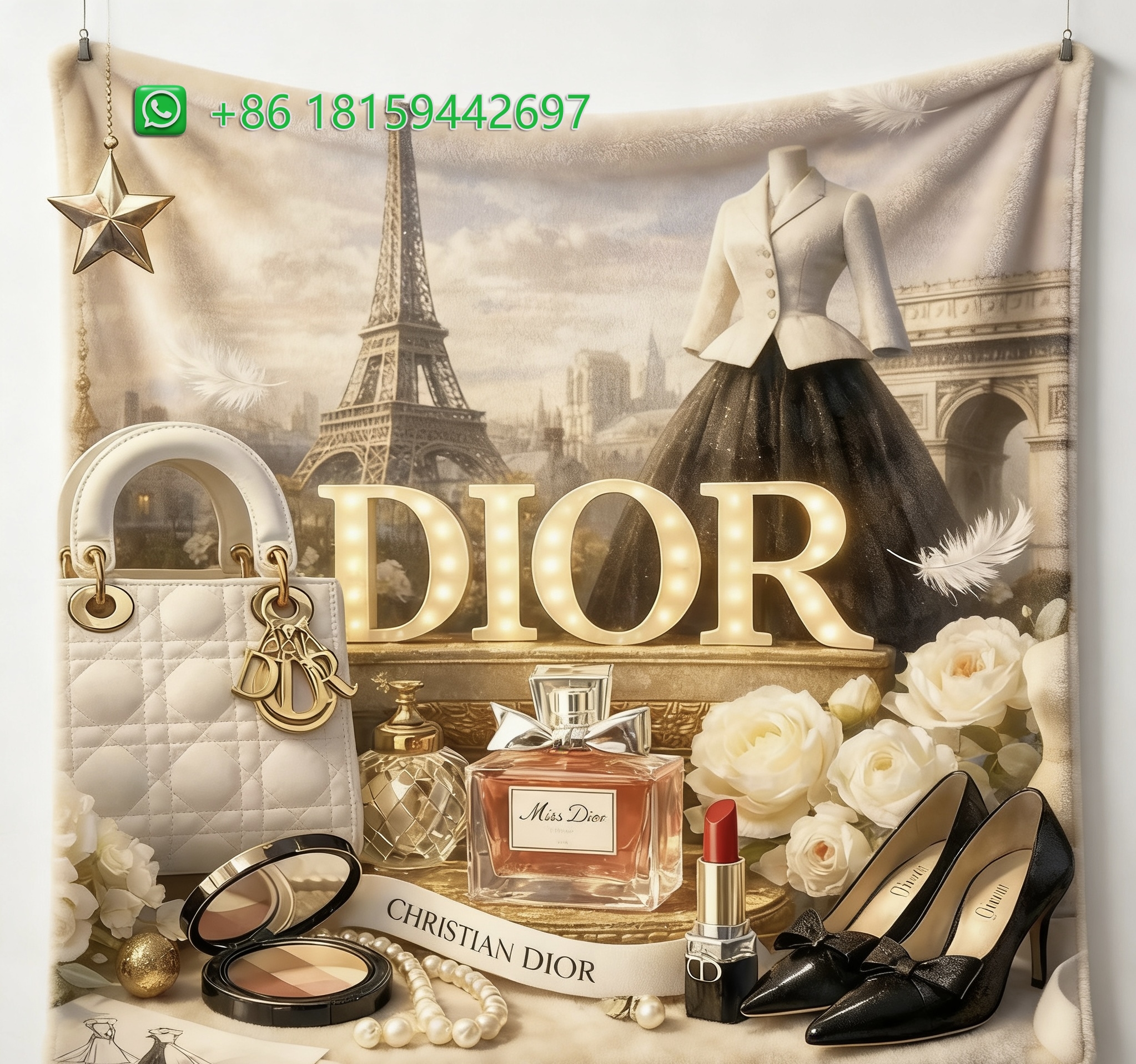 Dior Throw Blankets